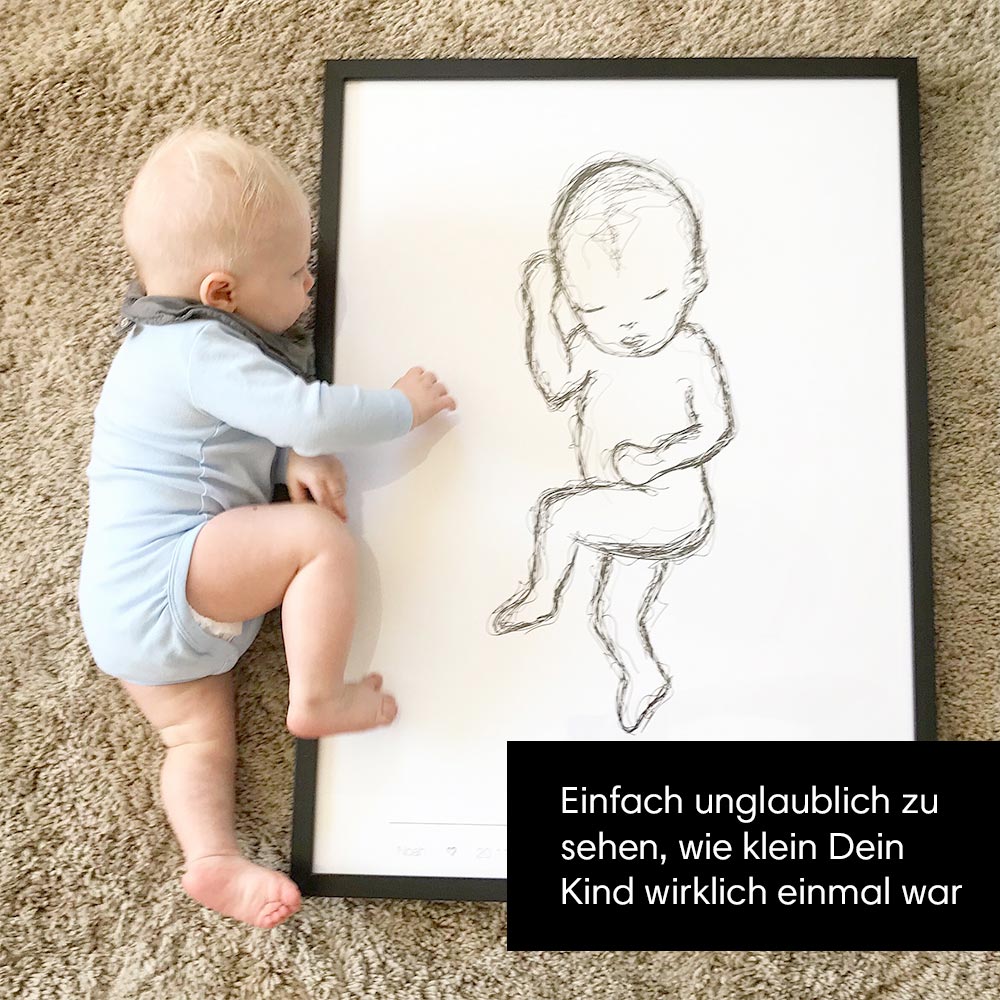 Scandinavian birth poster